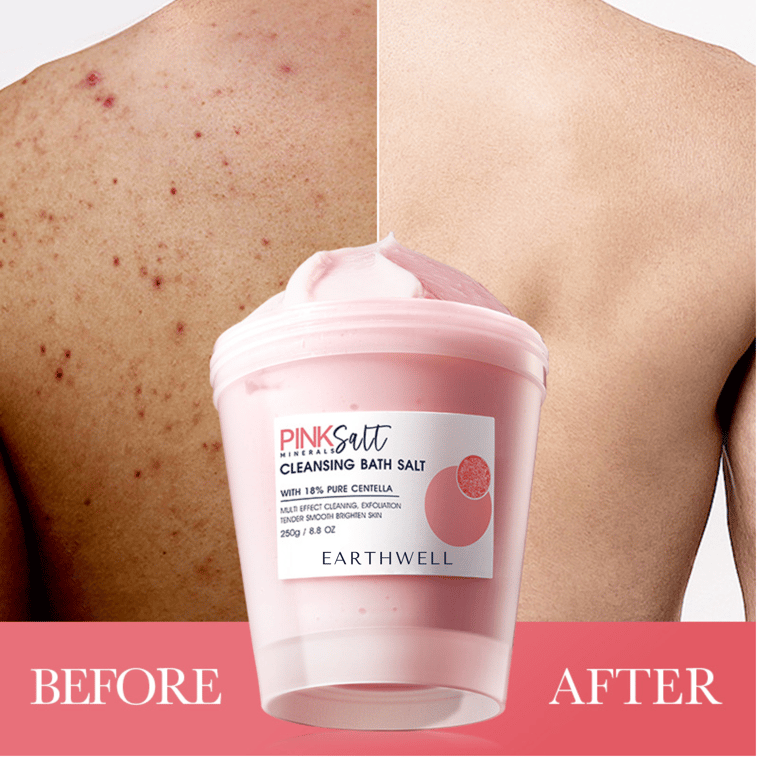 Earthwell PinkSalt Cleansing Bath Salt with 18% Centella - Image 1