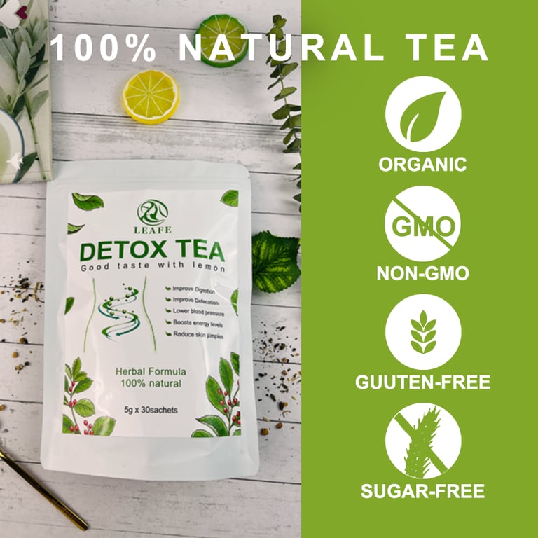 Leafe 100% Herbal Detox Tea | 30 Sachets - Image 4
