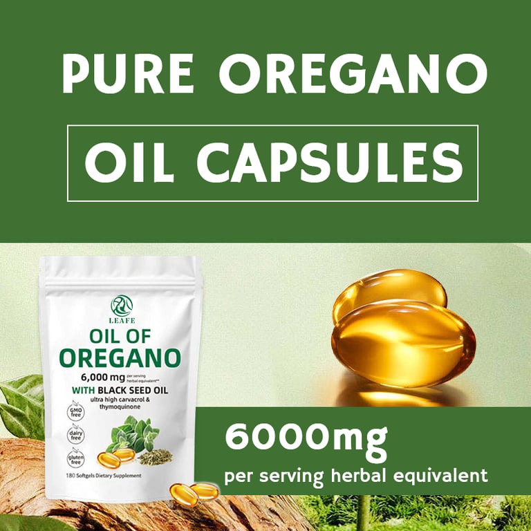 Oil of Oregano with Black Seed Oil | 180 Soft Gels - Image 3