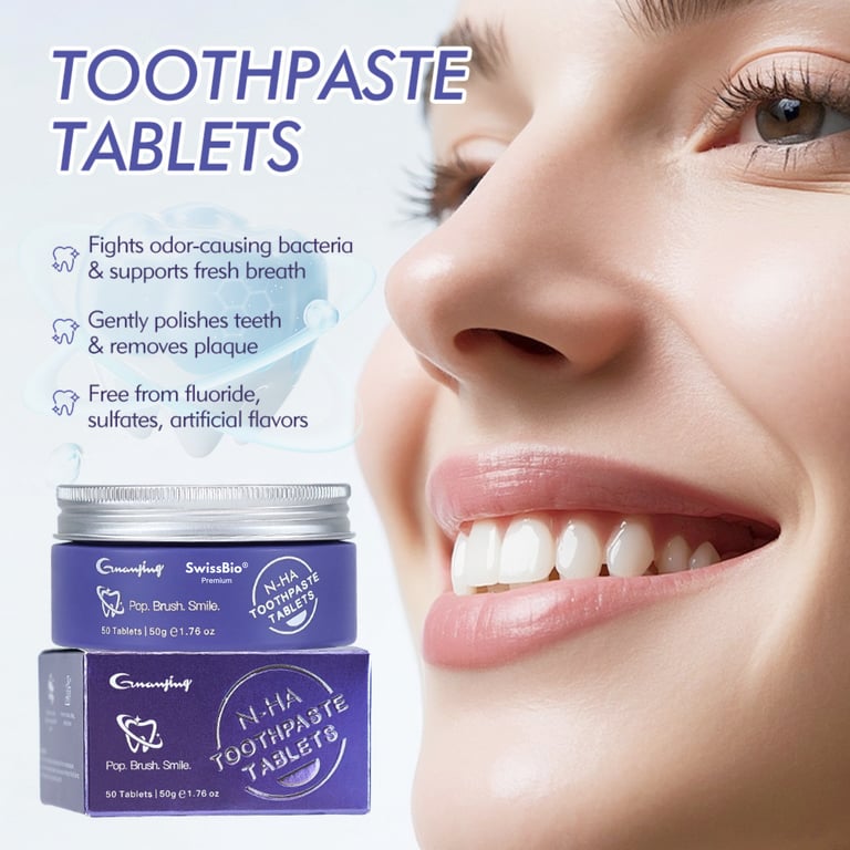 SwissBio N-HA Toothpaste Tablets - Image 2