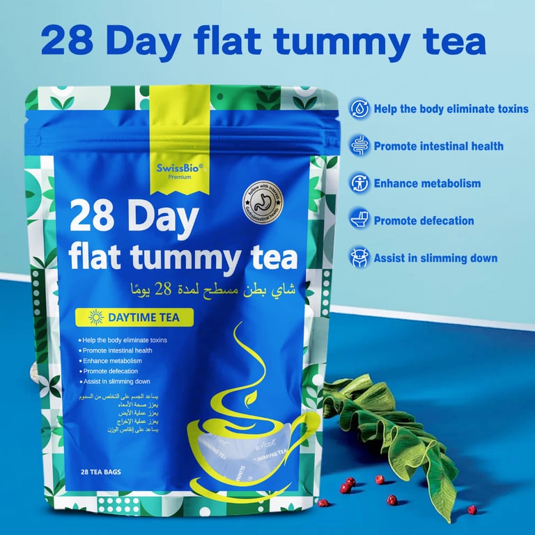 SwissBio® Premium 28 Day Flat Tummy Tea