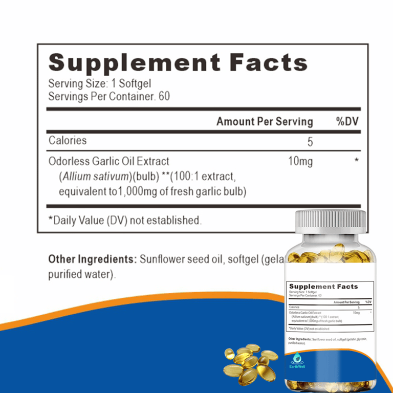 EarthWell Garlic Oil Extract - Image 1