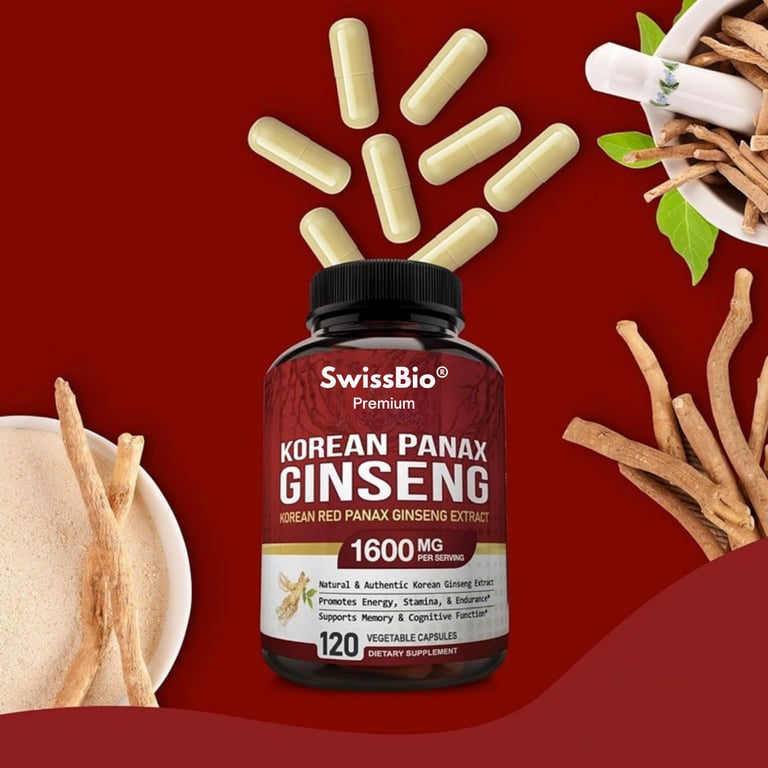 SwissBio Premium Korean Panax Ginseng Extract - Image 1