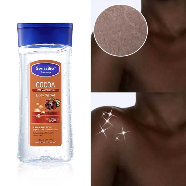 SwissBio Cocoa Body Oil Gel - Image 1