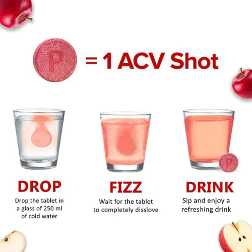 SwissBio Apple Cider Vinegar Effervescent Tablets - Image 2
