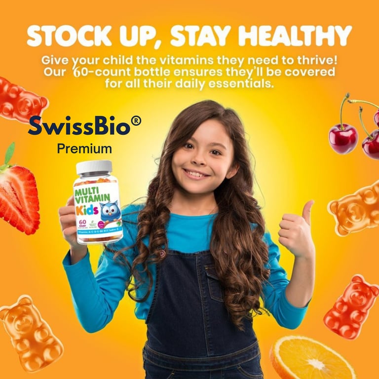 Multi-Vitamin Kids Sugar Free | 60 Gummies - Image 1