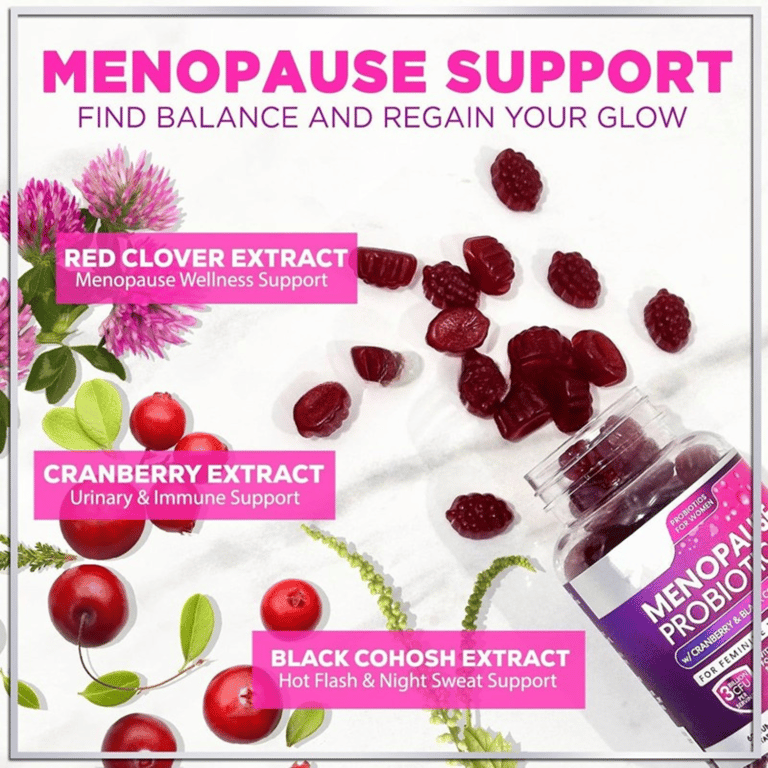 Menopause & Probiotic Combo for Women | 60 Gummies - Image 1