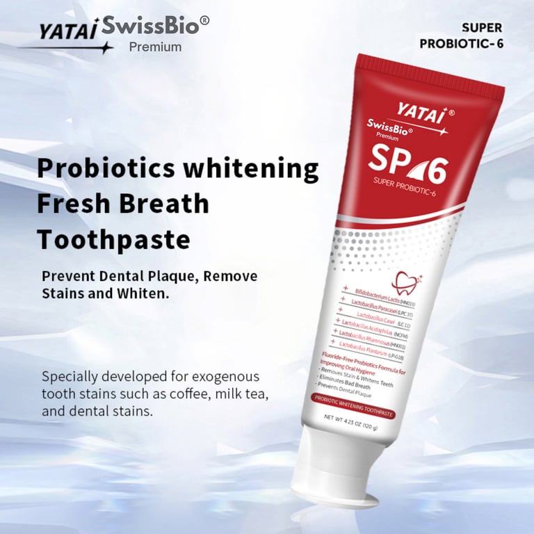 SwissBio SP6 Super Probiotic-6 Whitening Toothpaste - Image 3