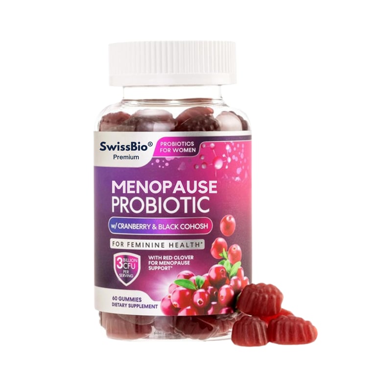 Menopause & Probiotic Combo for Women | 60 Gummies