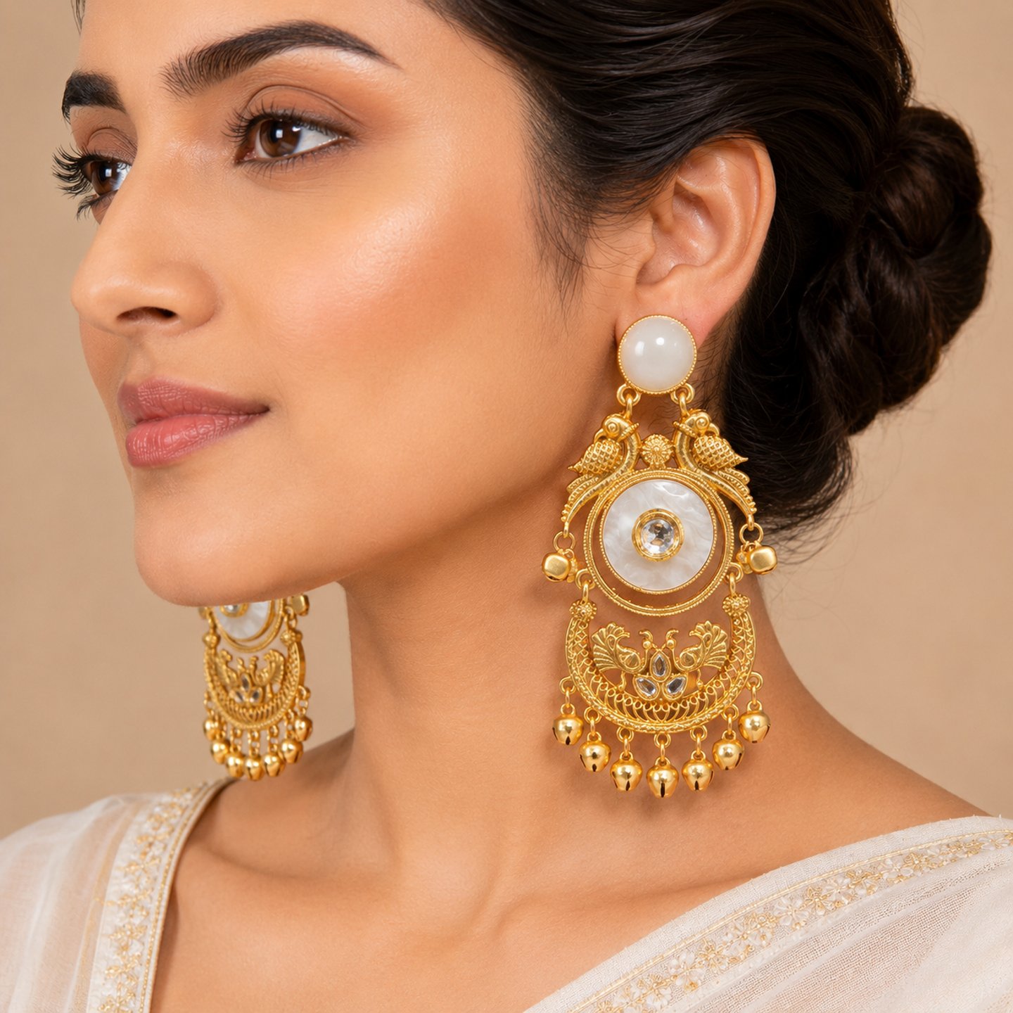 Bhoomika Kashmiri Chandbalis with MOP