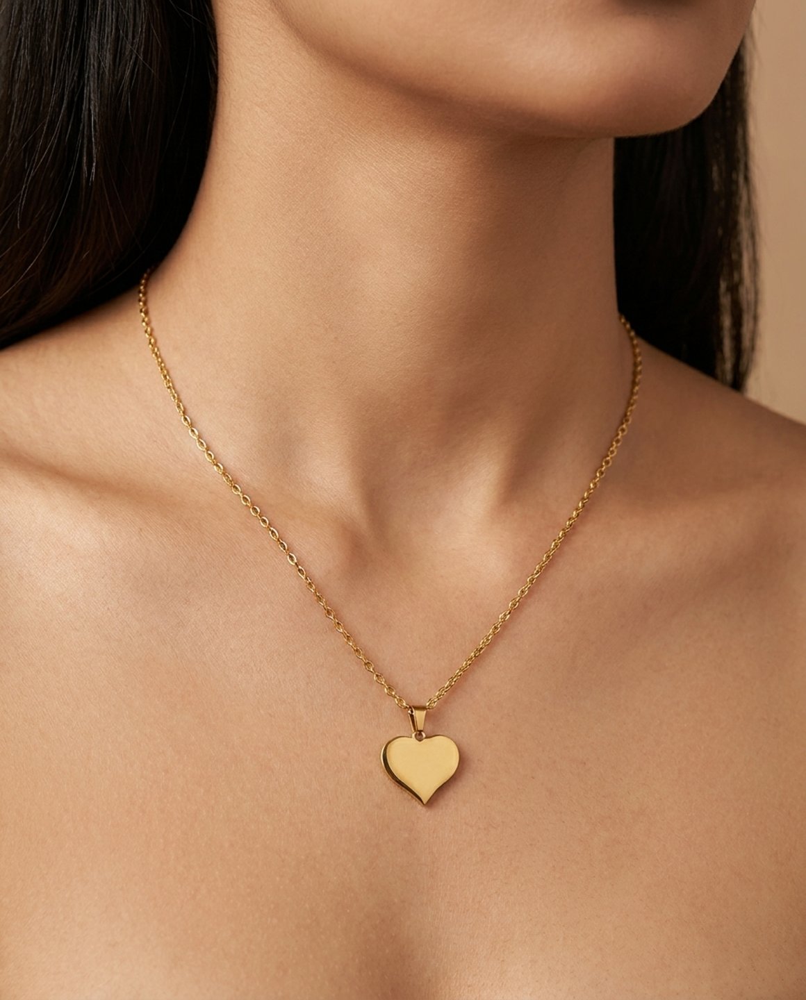 Devanshi Heart Design Gold Tone Petal Set