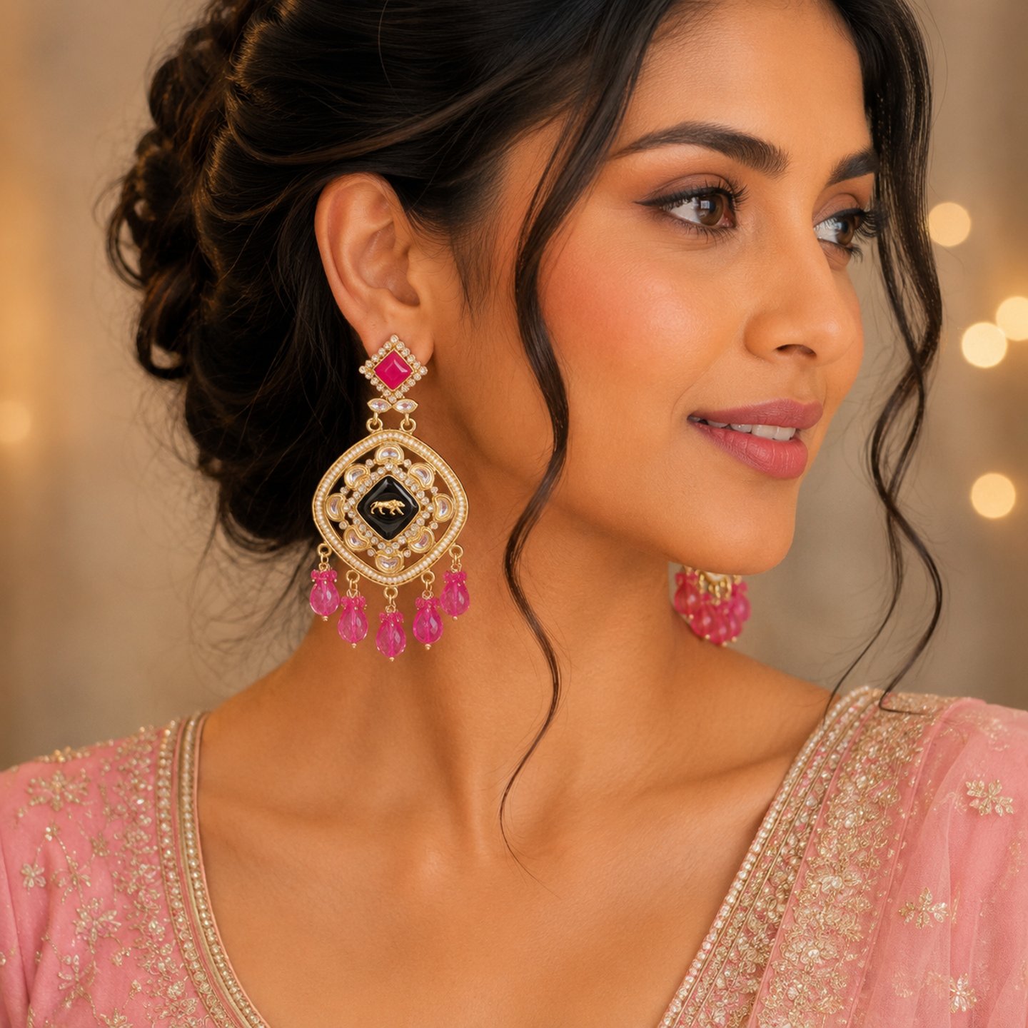 Anushka Kundan and Sabyasachi Inspired Earrings