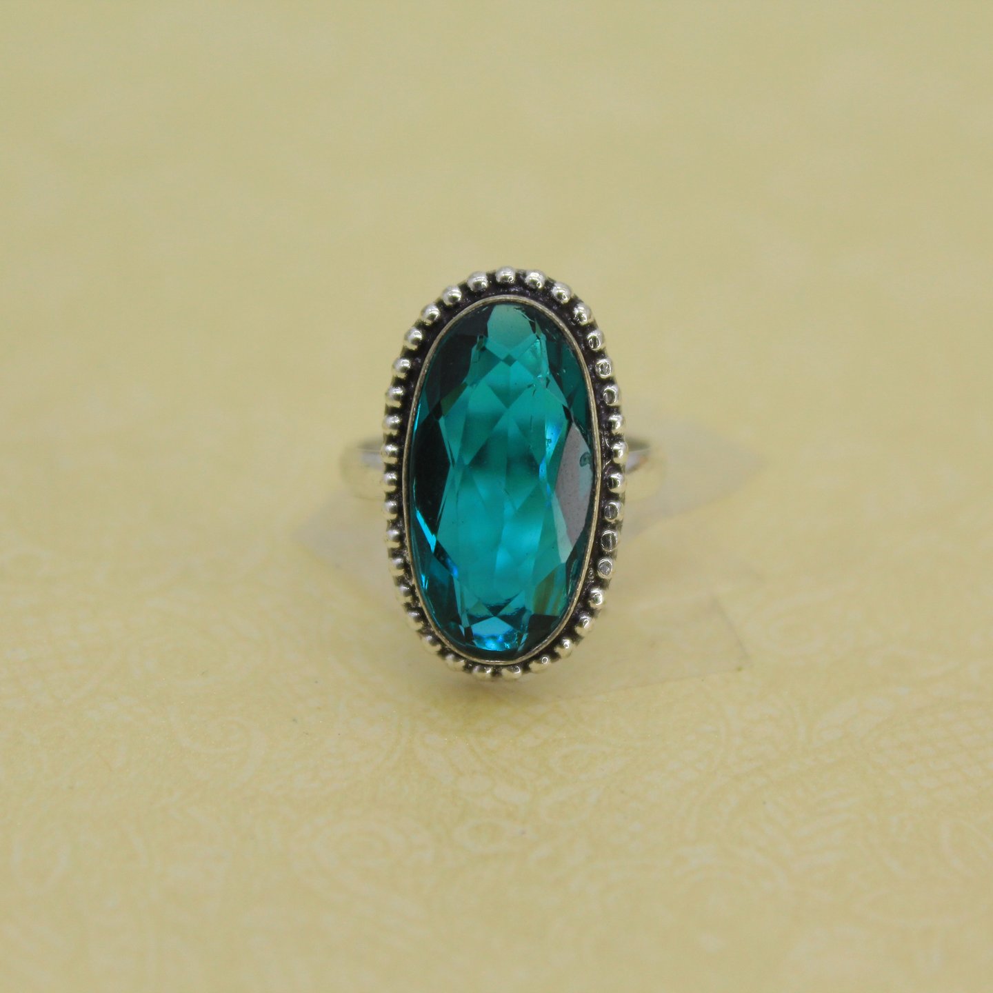 teal-colour-natural-stone-with-silver-replica-ring-noori-by-nikita