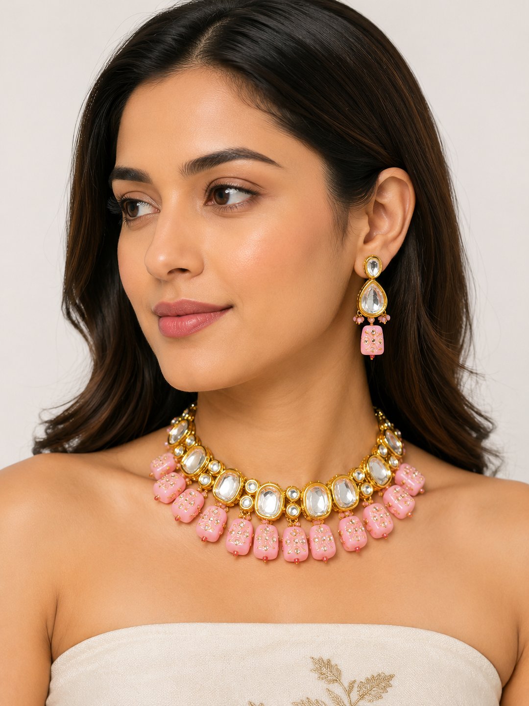 Karishma Uncut Kundan Choker Set