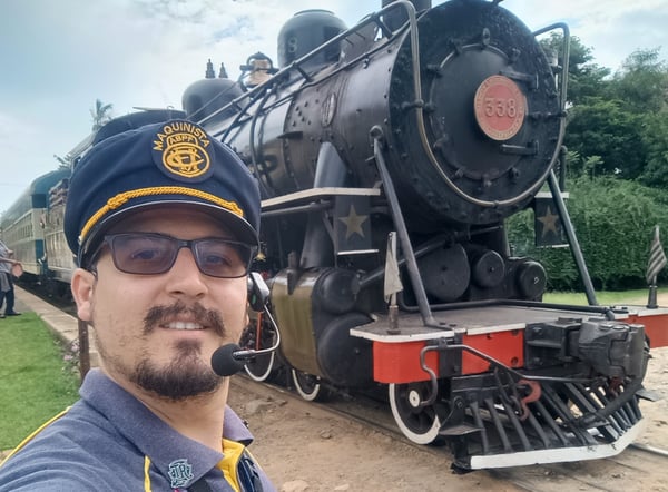 Maria Fumaça Campinas–Jaguariúna com Mediação Cultural e Histórica de Rômulo Schincariol