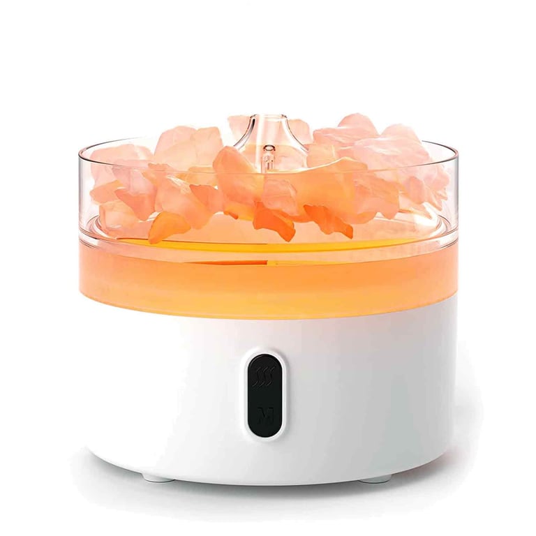USB-C Aroma Diffuser (Himalayan Salt) - Night Light & Flame Effect - Product Name