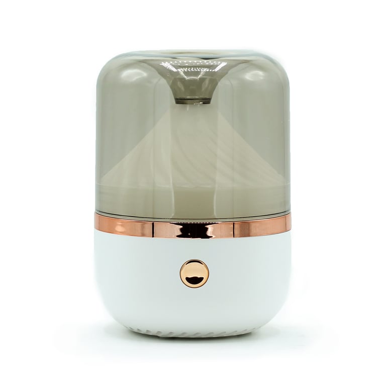 USB Color-Change Aroma Diffuser (White & Bronze) - Urban Series