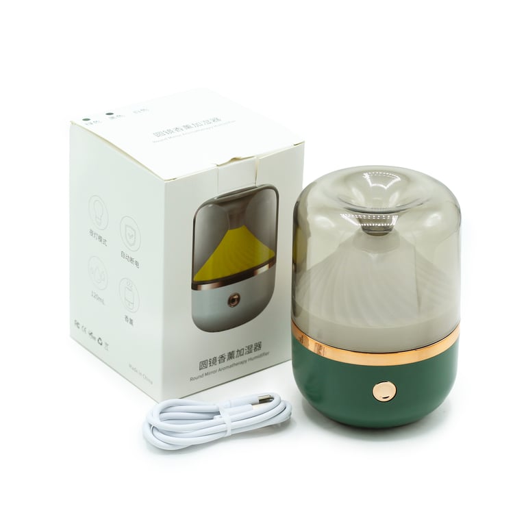 Aroma Diffuser (USB, Color Change) - Urban Green & Bronze