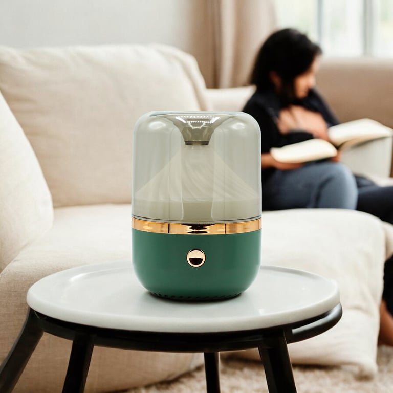 Aroma Diffuser (USB, Color Change) - Urban Green & Bronze