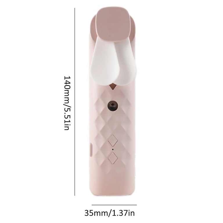 Pink Nano Mist Face Fan & Spray - Portable USB Chargable Beauty Tool for Skincare and Refreshment