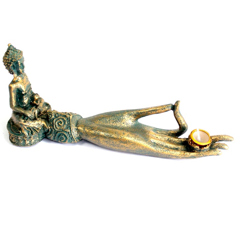 Antique Buddha Handcrafted Incense Burner - Spiritual Decor for Meditation and Buddhist Art