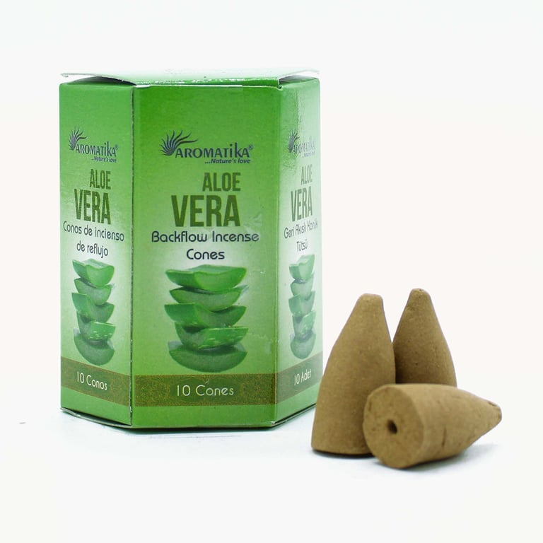Aloe Vera Masala Backflow Incense Sticks - Natural Home Fragrance