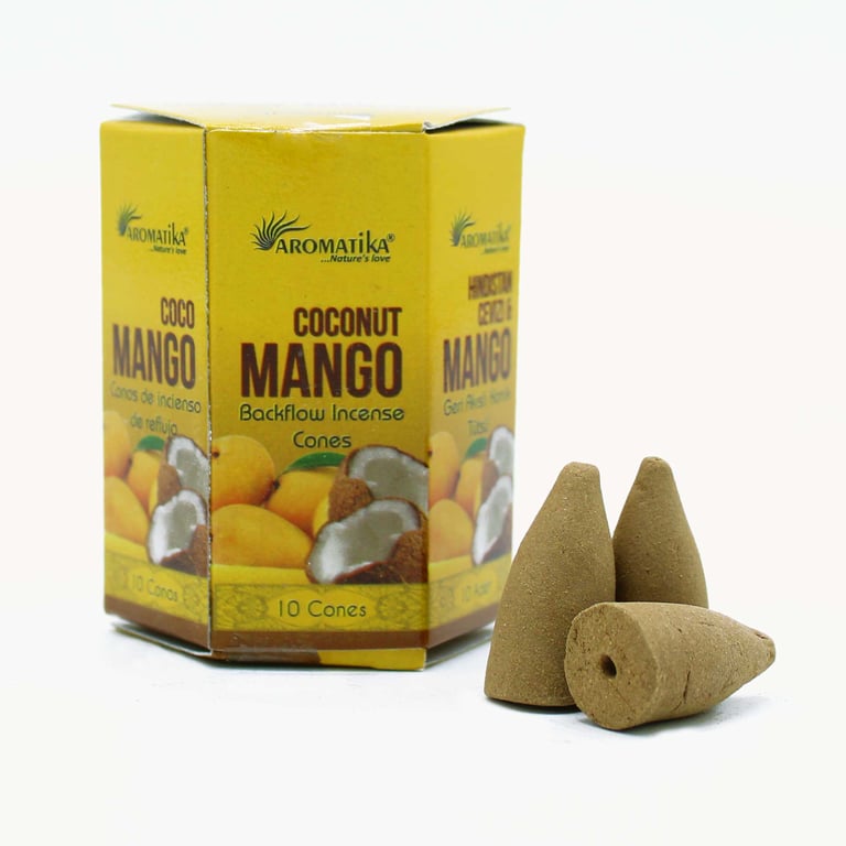 Coconut & Mango Masala Backflow Incense Sticks - Home Fragrance