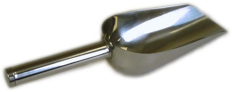 Stainless Steel Metal Scoop - Garden Tool and Kitchen Utensil
