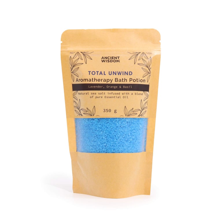 Aromatherapy Bath Potion - Total Unwind Relaxation Bath in 350g Kraft Bag