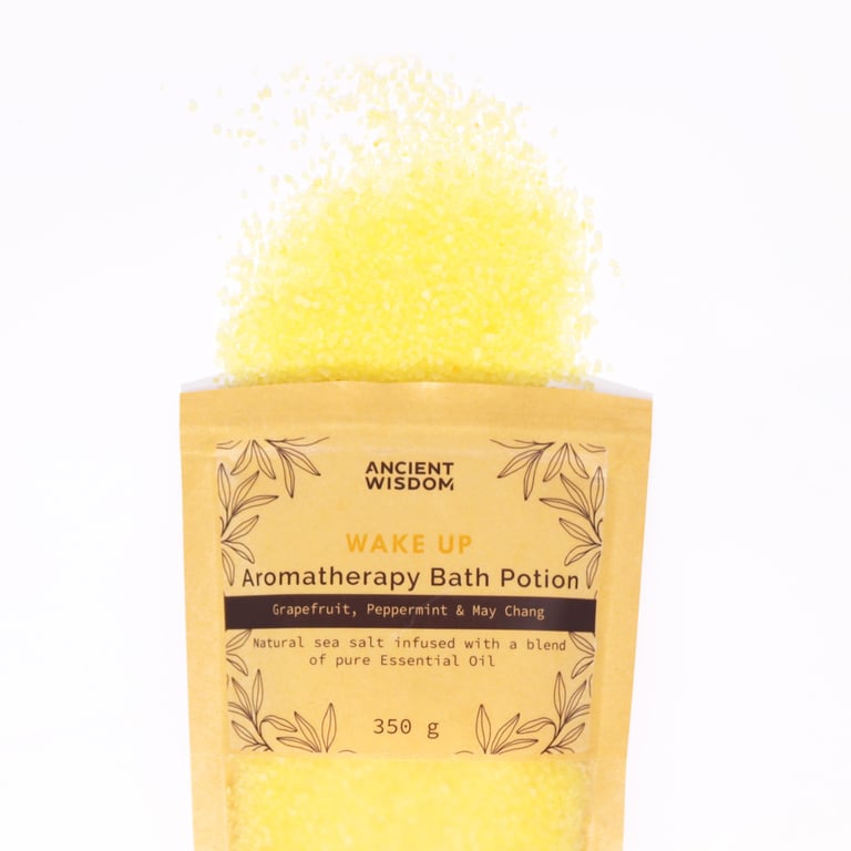 Aromatherapy Bath Potion - Relax and Revitalize in a 350g Kraft Bag, Stimulate Your Senses for Morning Wake Up and Stress Relief