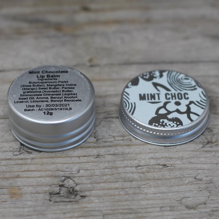 Mint Chocolate Moisturizing Lip Balm - Soothe Chapped Lips This Winter