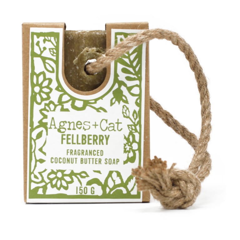 Fellberry Soap On A Rope - Handmade Natural Scented Bar Soap