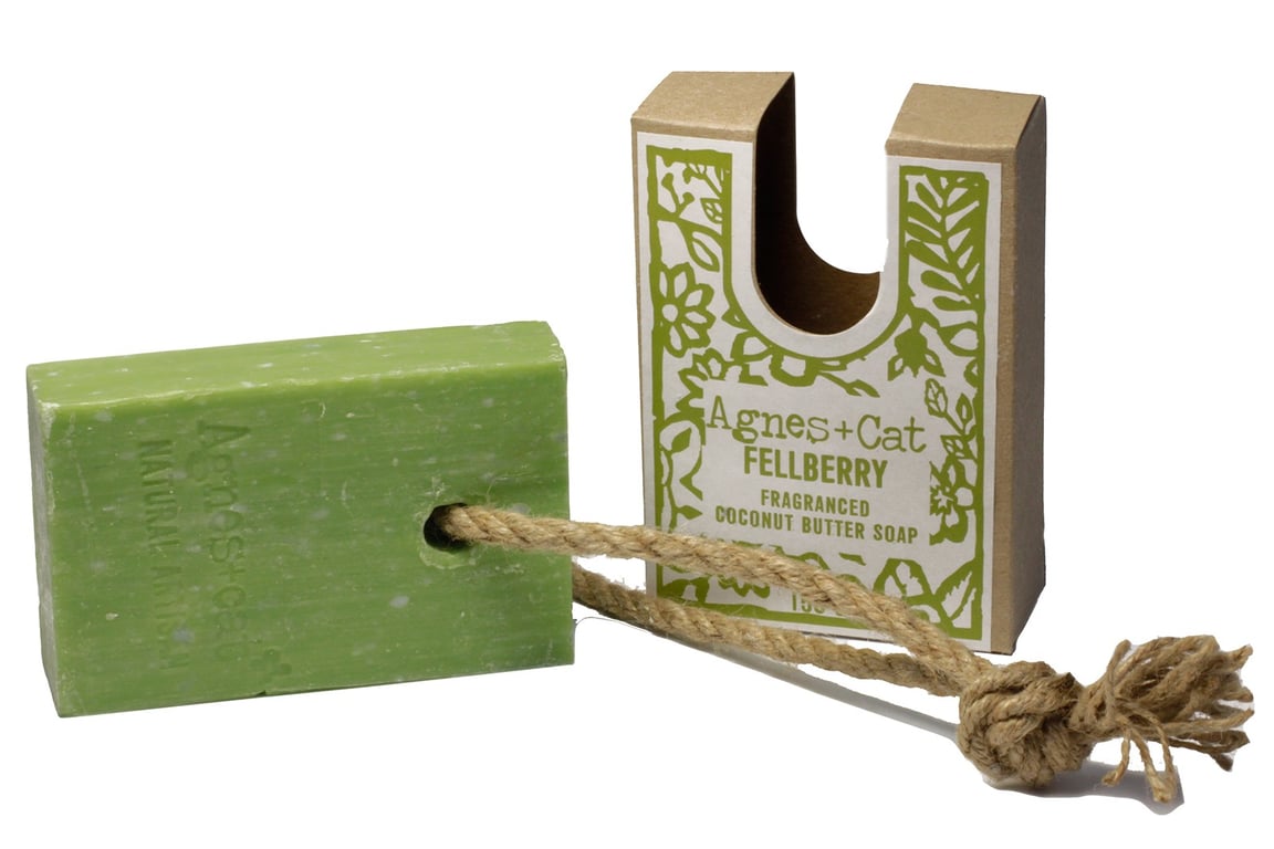 Fellberry Soap On A Rope - Handmade Natural Scented Bar Soap