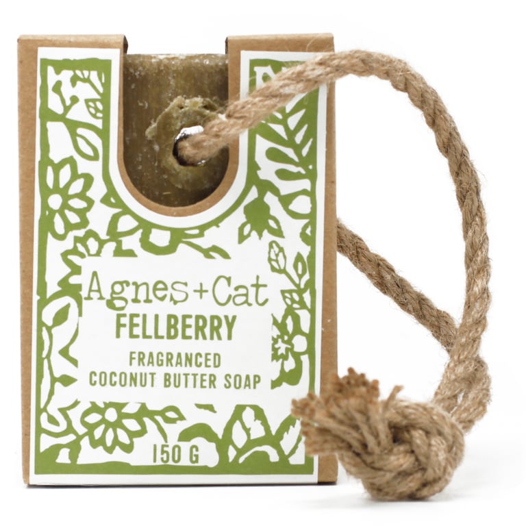 Fellberry Soap On A Rope - Handmade Natural Scented Bar Soap