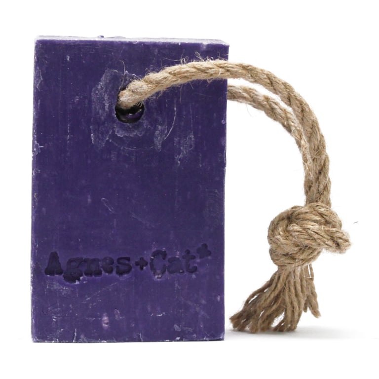 Handmade Provence Soap on a Rope - Artisanal Natural Soap Bar