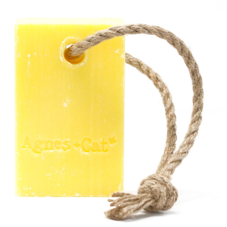 Fresh Citrus Soap on a Rope - Handmade Natural Bar Soap