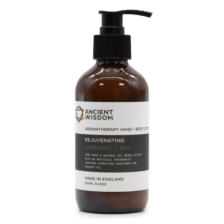 Sandalwood & Rose Hand and Body Lotion - Natural Skincare for Soft, Smooth Skin (250ml)