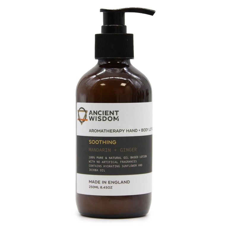 Mandarin & Ginger Natural Hand and Body Lotion 250ml - Hydrating Skincare