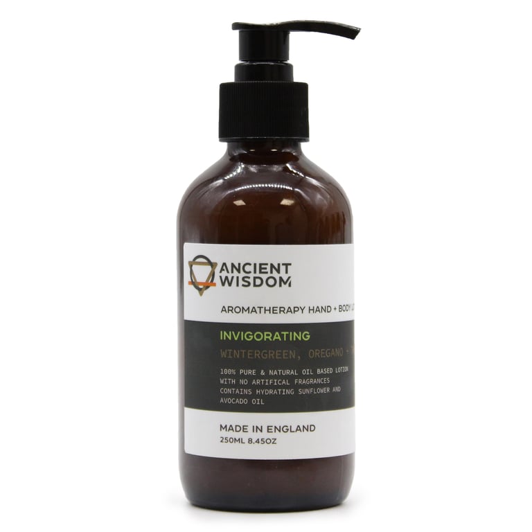 Wintergreen, Oregano & Thyme Moisturizing Hand and Body Lotion 250ml - Natural Skincare for Winter Dryness