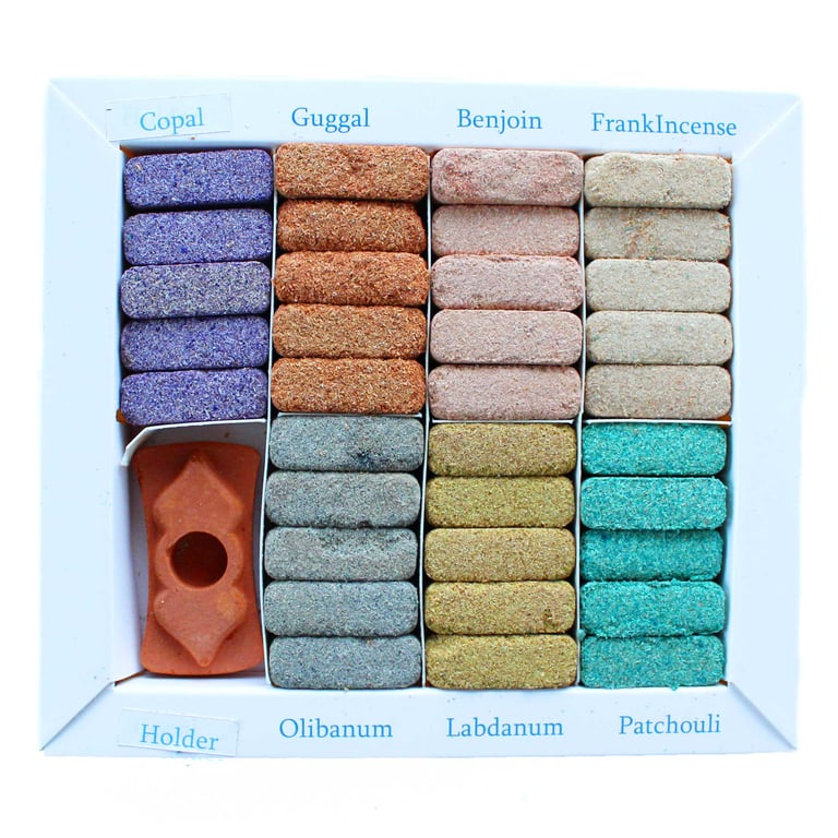 Wild West Incense Display Set - 70 Smudge Bricks & Burner Kit