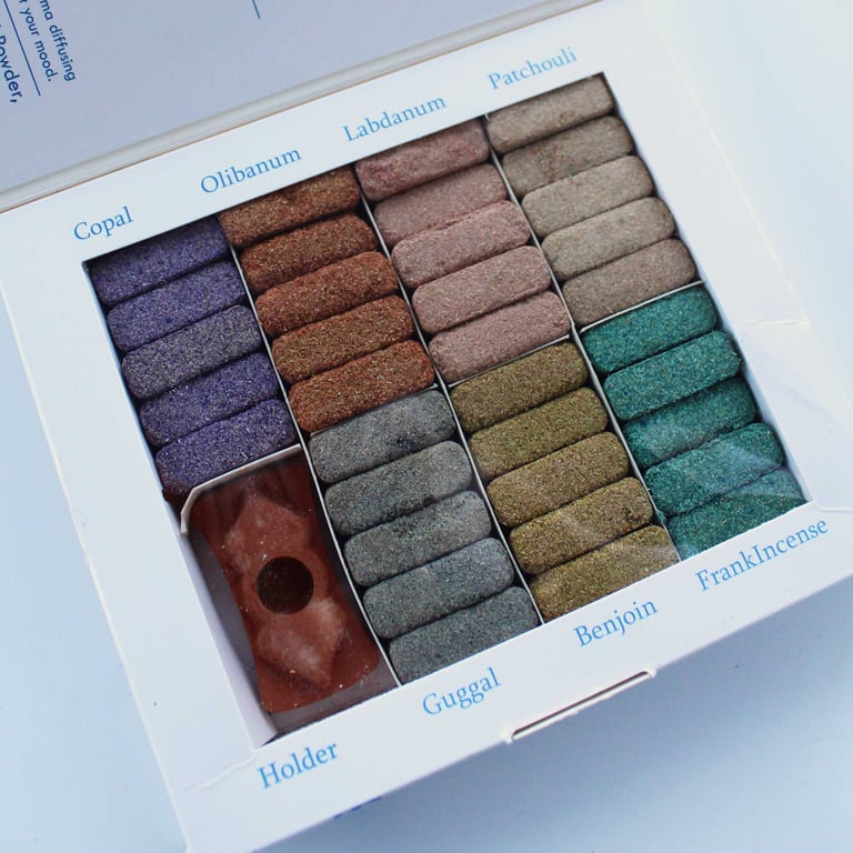 Wild West Incense Display Set - 70 Smudge Bricks & Burner Kit