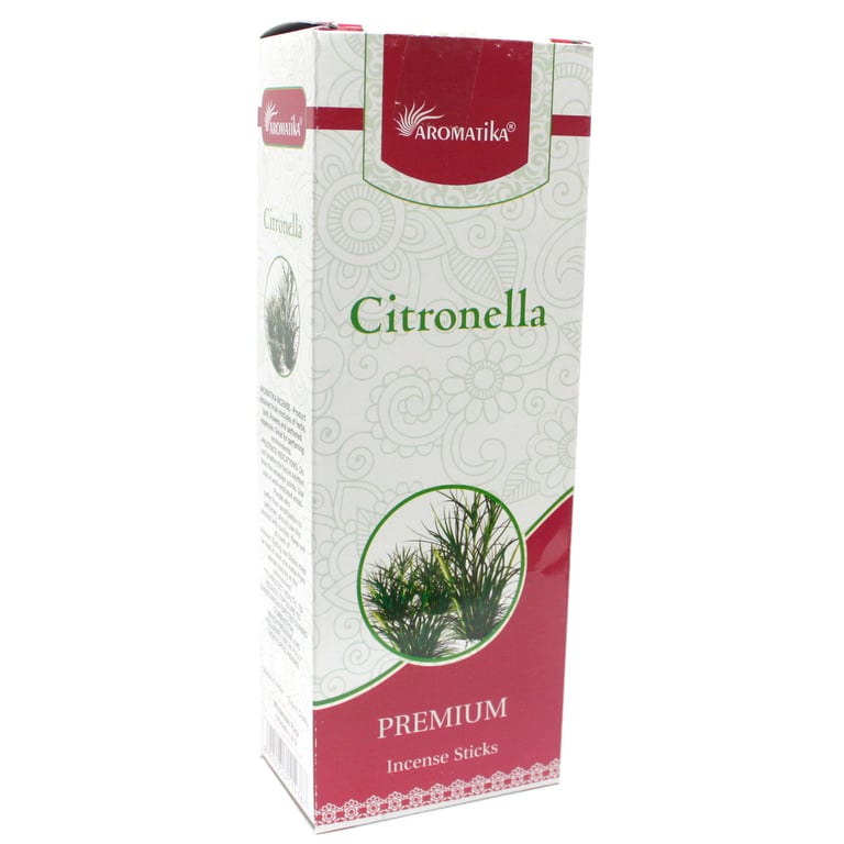 Aromatica Premium Citronella Incense - Natural Home Fragrance & Mosquito Repellent