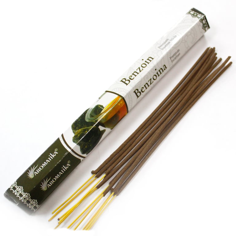 Aromatica Premium Benzoin Scented Incense Sticks - Spiritual Home Fragrance