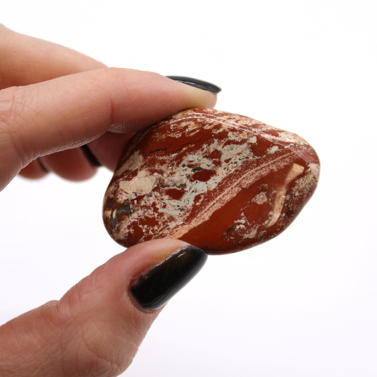 Large African Brecciated Light Jasper Tumble Stones - Natural Geological Specimens