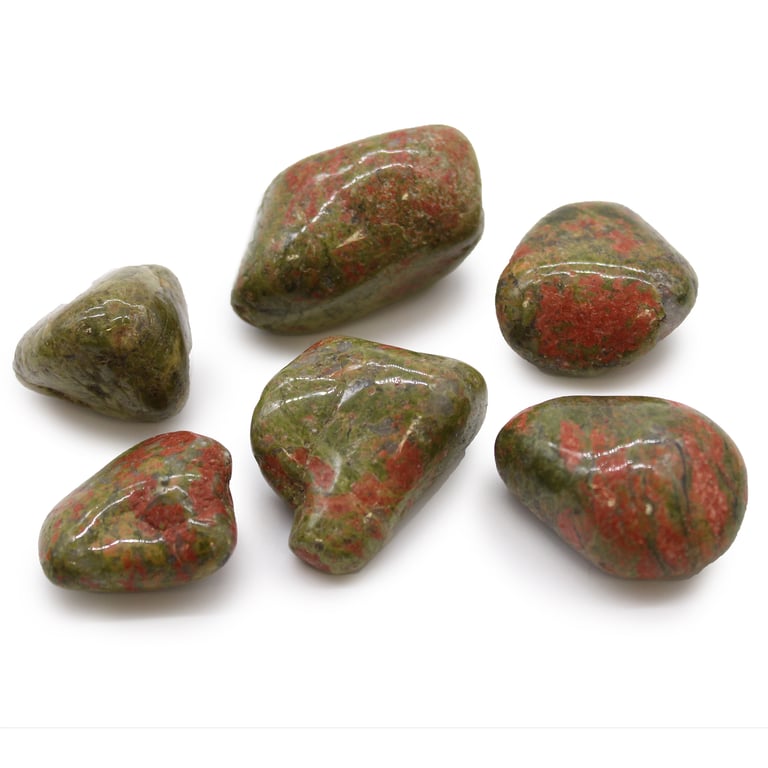 Large African Unakite Tumble Stones - Healing Crystals and Geode Gemstones for Natural Rock Crystal Energy