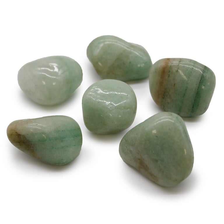 African Aventurine Tumble Stones - Large Healing Crystals for Home Decor