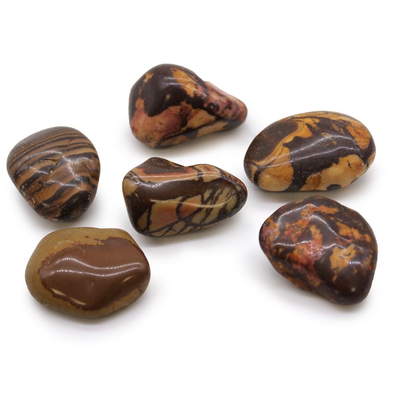 Large African Picture Nguni Gemstone Tumblestones - Healing Natural Stones