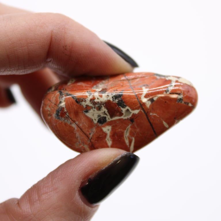Medium African Brecciated Light Jasper Tumbled Stones - Natural Stone Gift or Decoration
