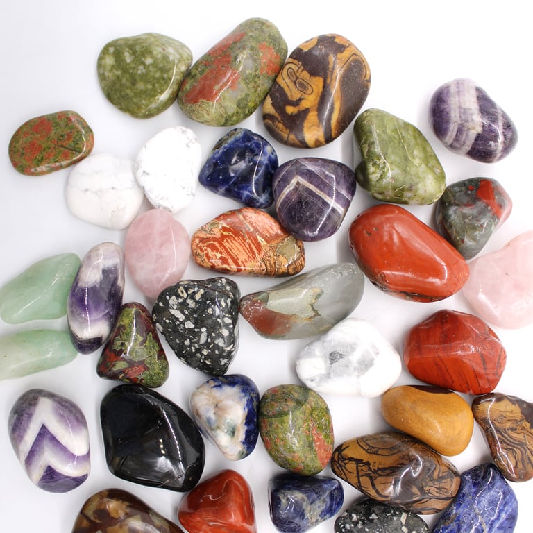 Medium African Brecciated Light Jasper Tumbled Stones - Natural Stone Gift or Decoration