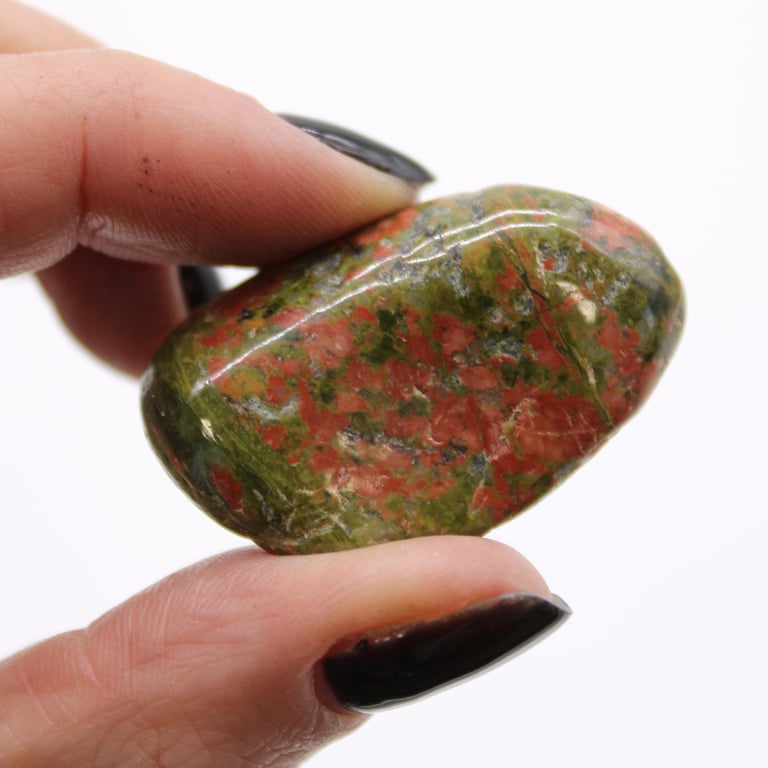 Medium African Unakite Tumble Stones - Natural Healing Gemstone Geode Stones